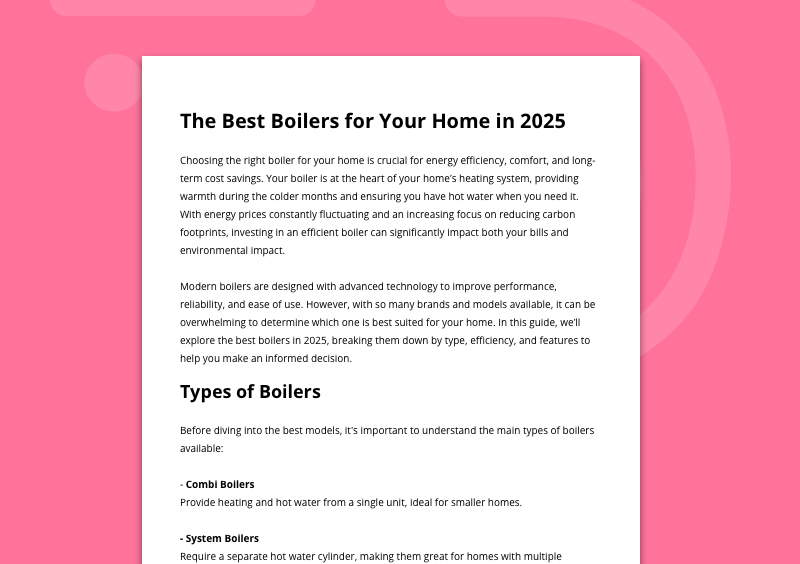Plumbing content marketing