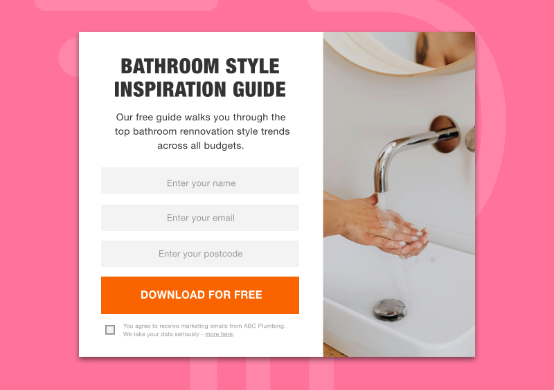 Plumbing email marketing