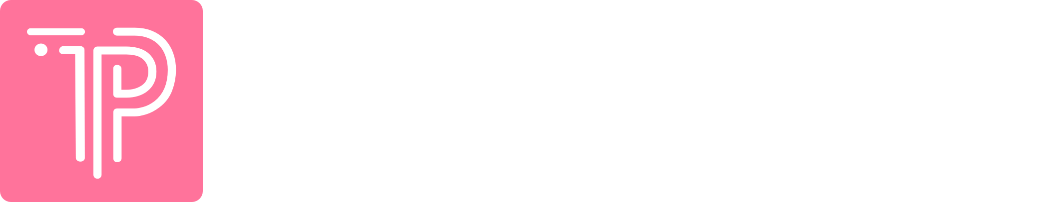 Trade Pixels Logo - Logo Mark (TP) and Words